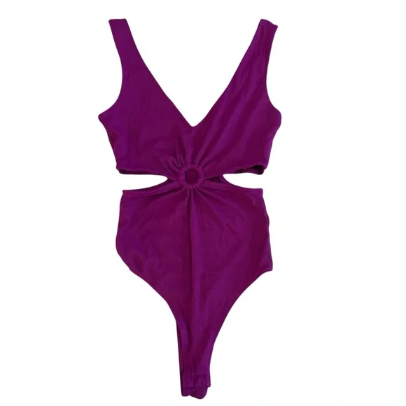 wild fable magenta cut-out bodysuit - Picture 3 of 9